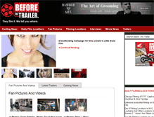 Tablet Screenshot of beforethetrailer.com